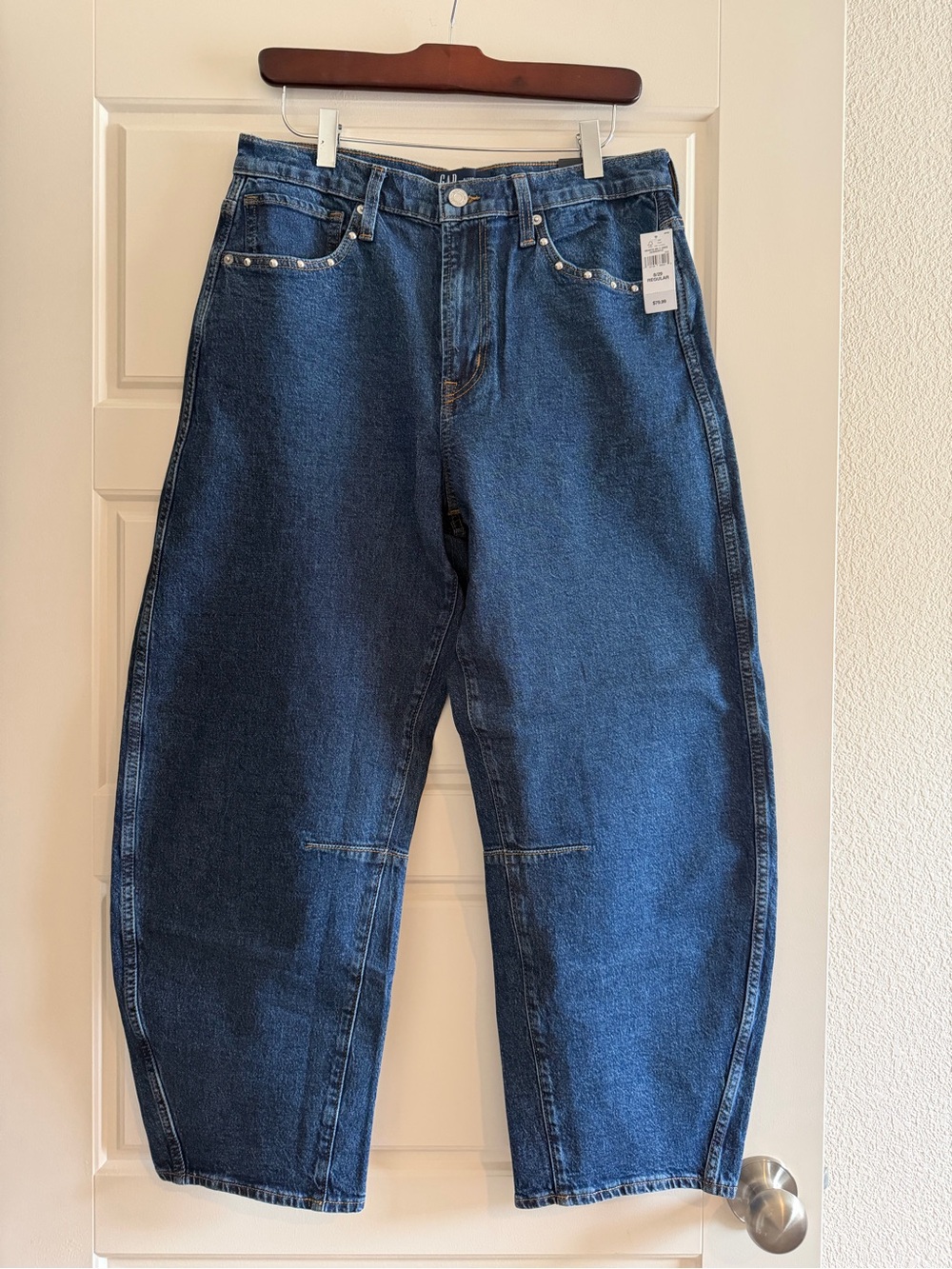 Gap Factory Studded Barrel Jeans